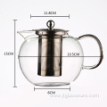 Microwave and Stovetop Safe Big Volume Glass Teapot